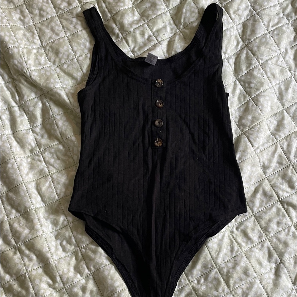 Black tanktop body suit